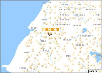 map of Misŏng-ni