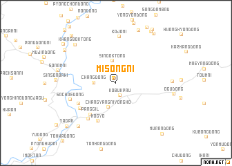 map of Misong-ni