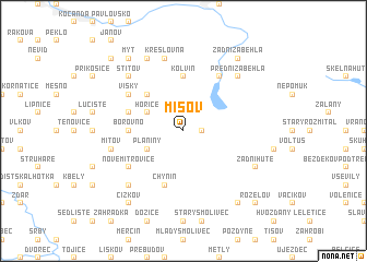 map of Míšov