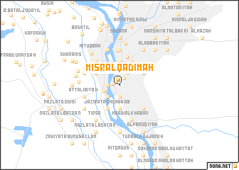 map of Mişr al Qadīmah