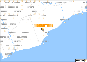 map of Misrenyame