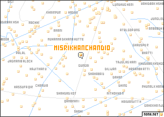 map of Misri Khān Chāndio