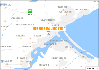 map of Missabe Junction