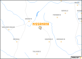 map of Missamana