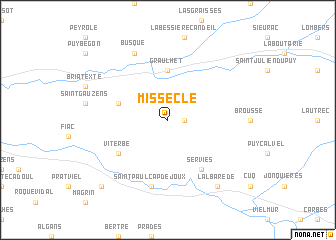 map of Missècle