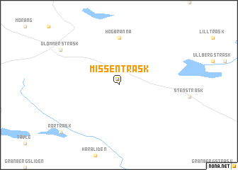 map of Missenträsk