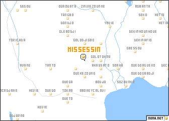 map of Missessin