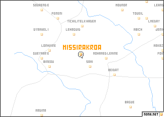 map of Missira Kroa