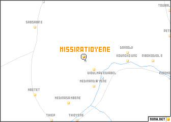 map of Missira Tioyène