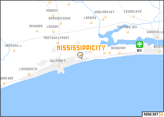 map of Mississippi City