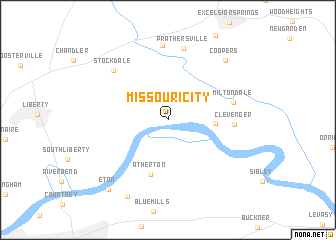 map of Missouri City