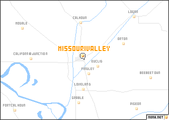 map of Missouri Valley