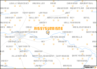 map of Missy-sur-Aisne