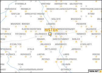 map of Místek