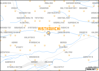 map of Mistkovichi