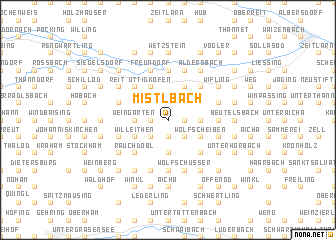 map of Mistlbach