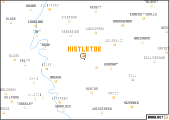 map of Mistletoe