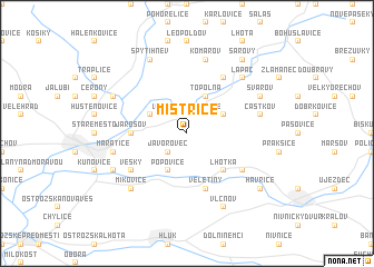 map of Mistřice