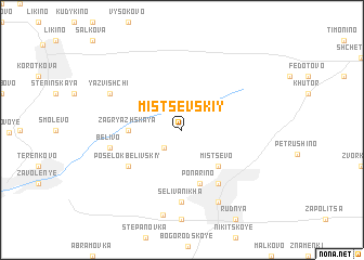 map of Mistsëvskiy