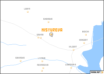 map of Misyureva