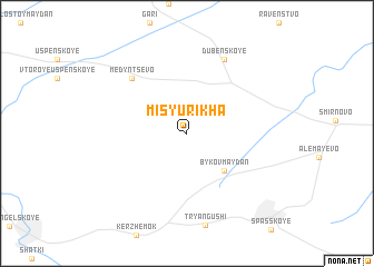 map of Misyurikha