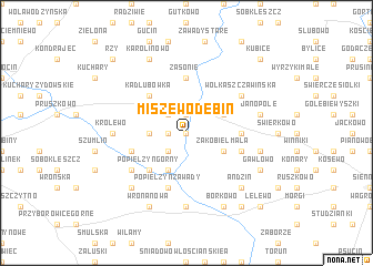 map of Miszewo Dębin