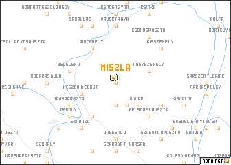 map of Miszla