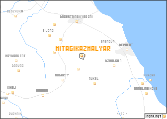 map of Mitagi-Kazmalyar