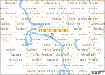 map of Mitāin Chāndpur