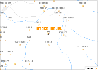 map of Mītʼakʼ Āmanuʼēl