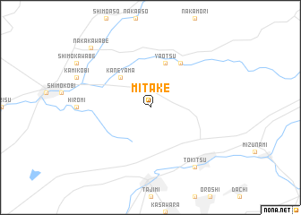 map of Mitake