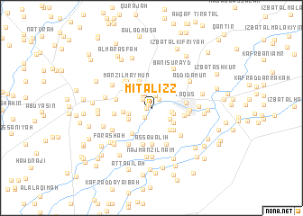 map of Mīt al ‘Izz