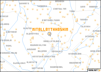 map of Mīt al Layth Hāshim