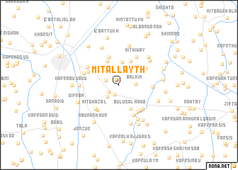 map of Mīt al Layth