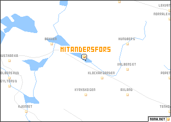 map of Mitandersfors