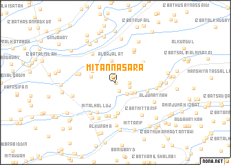 map of Mīt an Naşārá