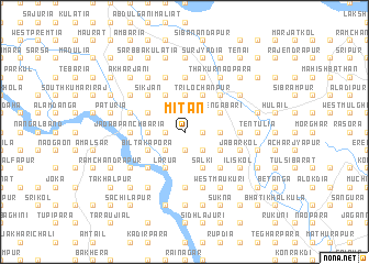 map of Mitān