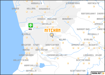 map of Mitcham