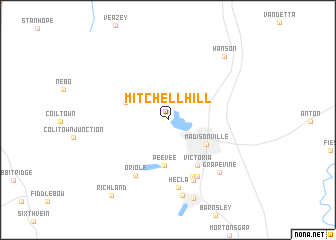 map of Mitchell Hill