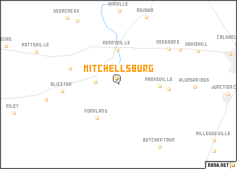 map of Mitchellsburg