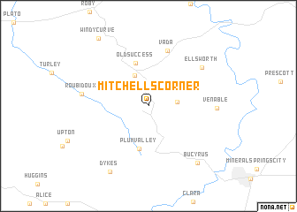 map of Mitchells Corner