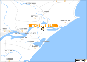 map of Mitchells Island