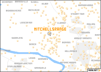 map of Mitchells Range