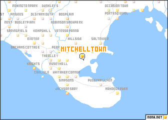 map of Mitchell Town