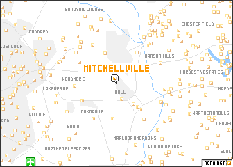 map of Mitchellville