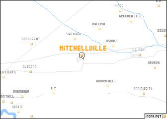 map of Mitchellville