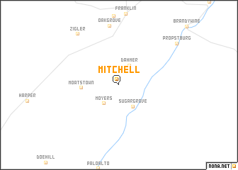 map of Mitchell
