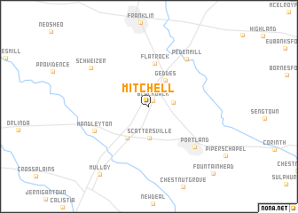 map of Mitchell