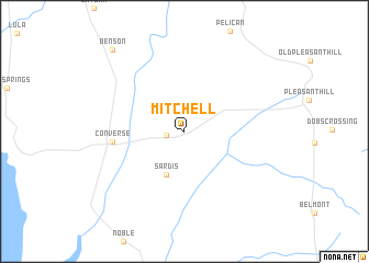 map of Mitchell