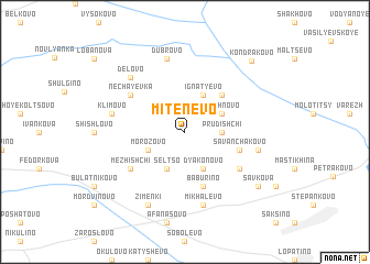 map of Mitenëvo